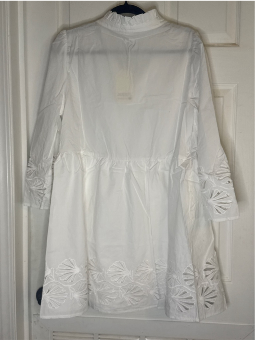 JODIFL White Eyelet Mini Dress L - Picture 3 of 5